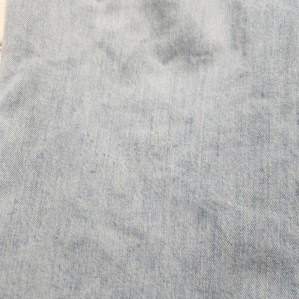 PAIGE Nellie Light Wash Jeans Natural Raw Hem Crop Wide Leg Size 31 - Picture 12 of 12